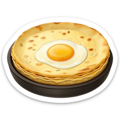 Tortilla de patata española jugosa por dentro sticker