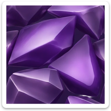 purple obsidian crystal sticker