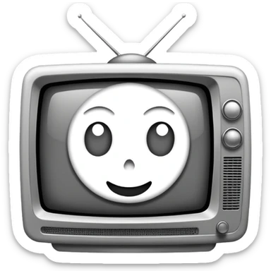 television static(snowy) from the Ring movie sticker