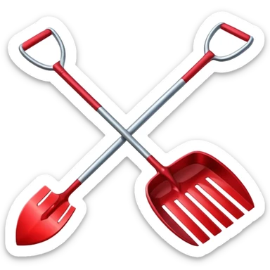 An emoji to upload into slack with the ruby on rails gem with a rake superimposed on it, indicating a "rake task" sticker