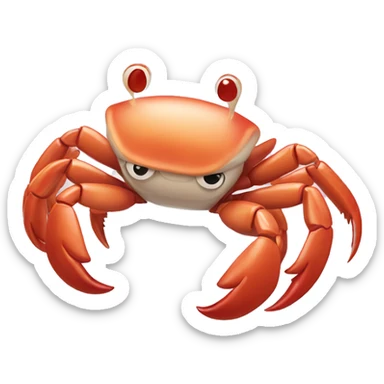 Crab claws love prevention sticker