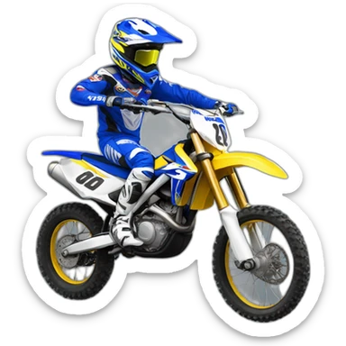 Moto cross yz sticker