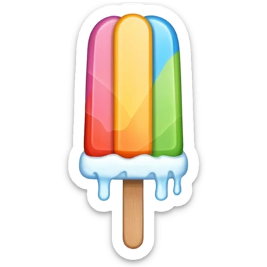 Popsicle: colorful sticker