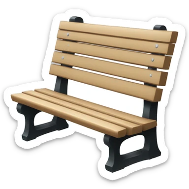 park bench sticker
