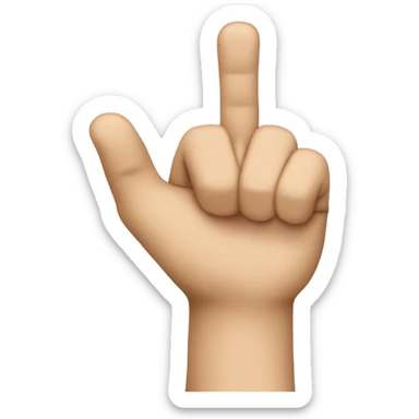 index finger emoji sticker