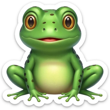 cutest mommy frog sticker