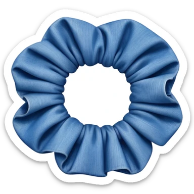 Denim scrunchie sticker