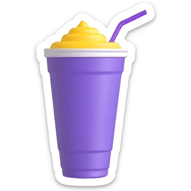 purple drink in styrofoam cup sticker