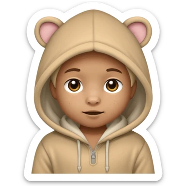 Animal Hoodie Kid sticker