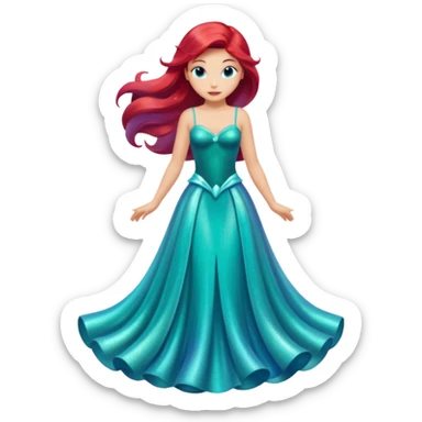 Ariel’s dress sticker