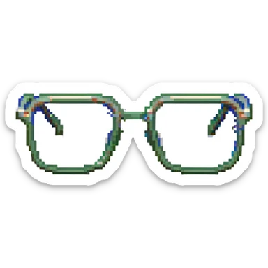 a pair of glasses sticker