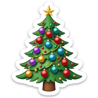 A cute and festive Christmas emoji that is appropriate for a work related groupchat sticker