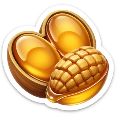 nuts with honey sticker