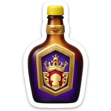 Crown royale drink bottle sticker