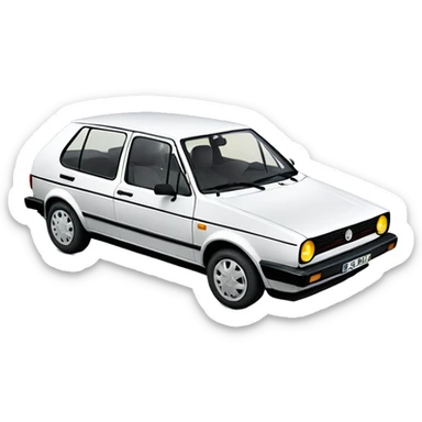 Volkswagen golf 1989 sticker