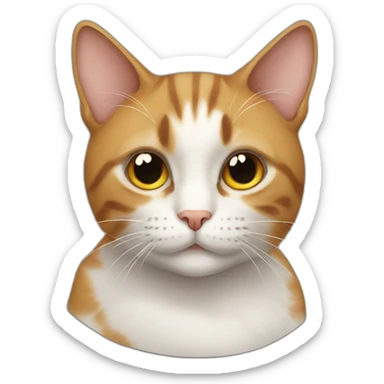 a cat pensative sticker