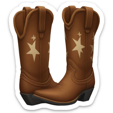 cowboy boots sticker