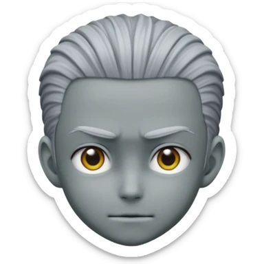 a front view shot of meruem from hunter x hunter sticker