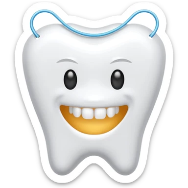 dental floss sticker