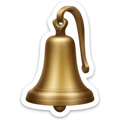 bell icon but the bell is square in shape sticker