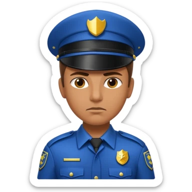 futuristic cop sticker