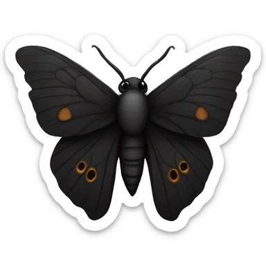 black moth sticker