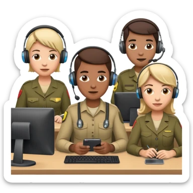 make a scamer call center emoji whit yt grenade hub emjoi sticker