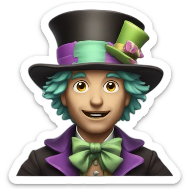Mad hatter sticker