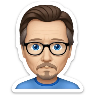 Gary Oldman with blue eyes sticker