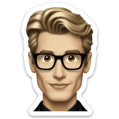 Yves saint laurent logo sticker