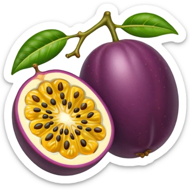 passionfruit and mango passionate sticker