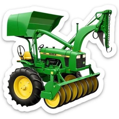 Plow - John Deere 644 (Model Year: 2022) (Iconic colour: Green) sticker
