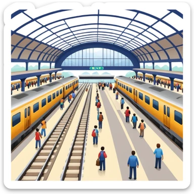 railway station in PNG format sticker