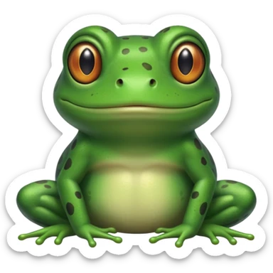 froge with a "32.60" neck tattoo  sticker