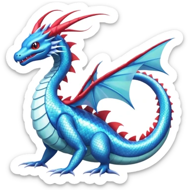 Salamence-Gyarados-Dratini-Flygon-Dragonair-fusion-hybrid-creature  sticker