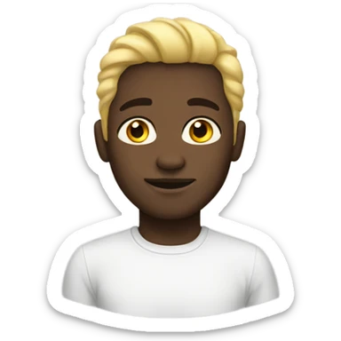 Black guy white girl  sticker