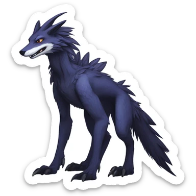 Cool Edgy Modern Sergal species by LiLaiRa full body sticker