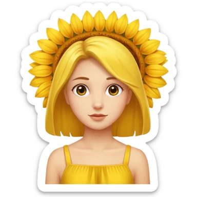 Aveja sacando néctar de un girasol sticker