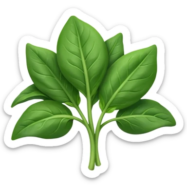 Spinach plant sticker