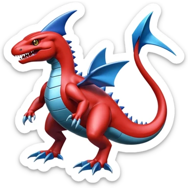 Scizor-Salamence-Garchomp-Pokémon-Digimon-Fakémon-creature sticker