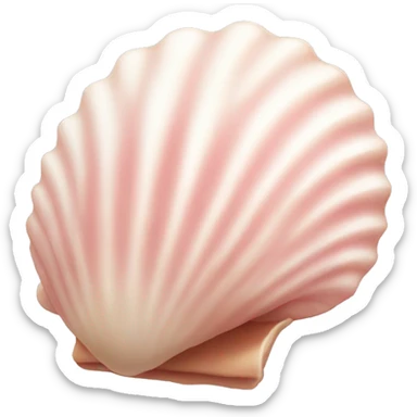 light pink seashell sticker