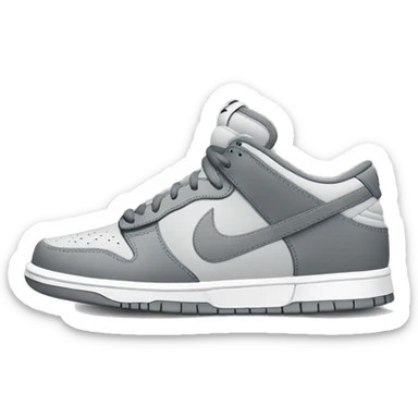 Grey Nike dunks  sticker