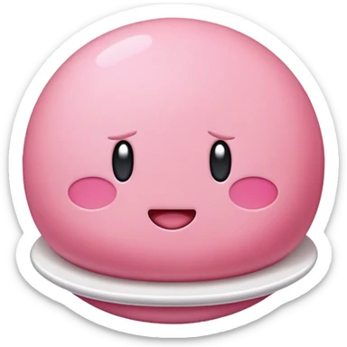 Cooked Kirby sticker