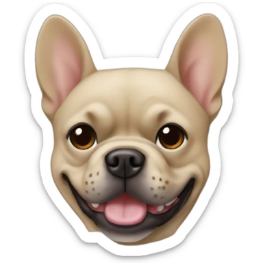 sand french buldog sticker