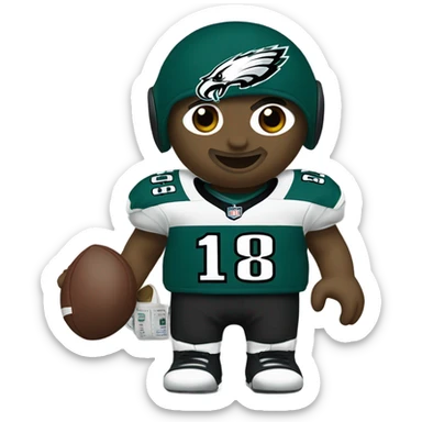 Philadelphia Eagles jersey sticker