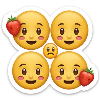 емоції happy sad hungry sticker