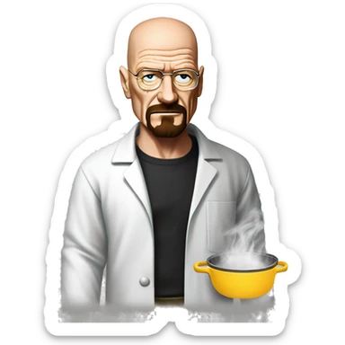 Breaking bad heisenberg cooking  sticker