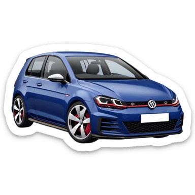 Vw golf gti mk7.5 2019 dark blue sticker