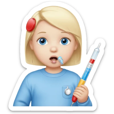 termometro em bebe sticker