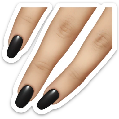 black nails sticker